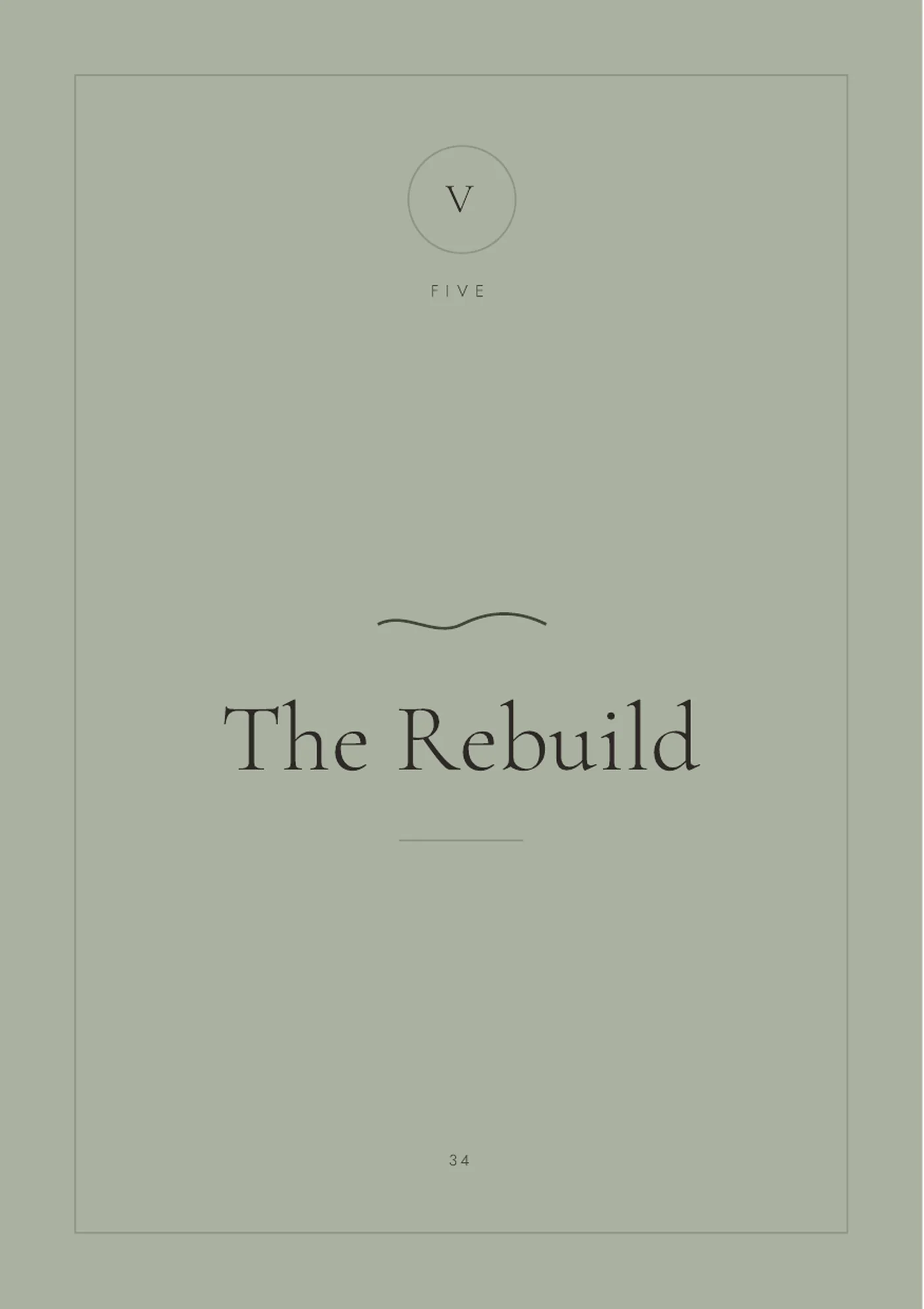 Real The Rebuild section opening page