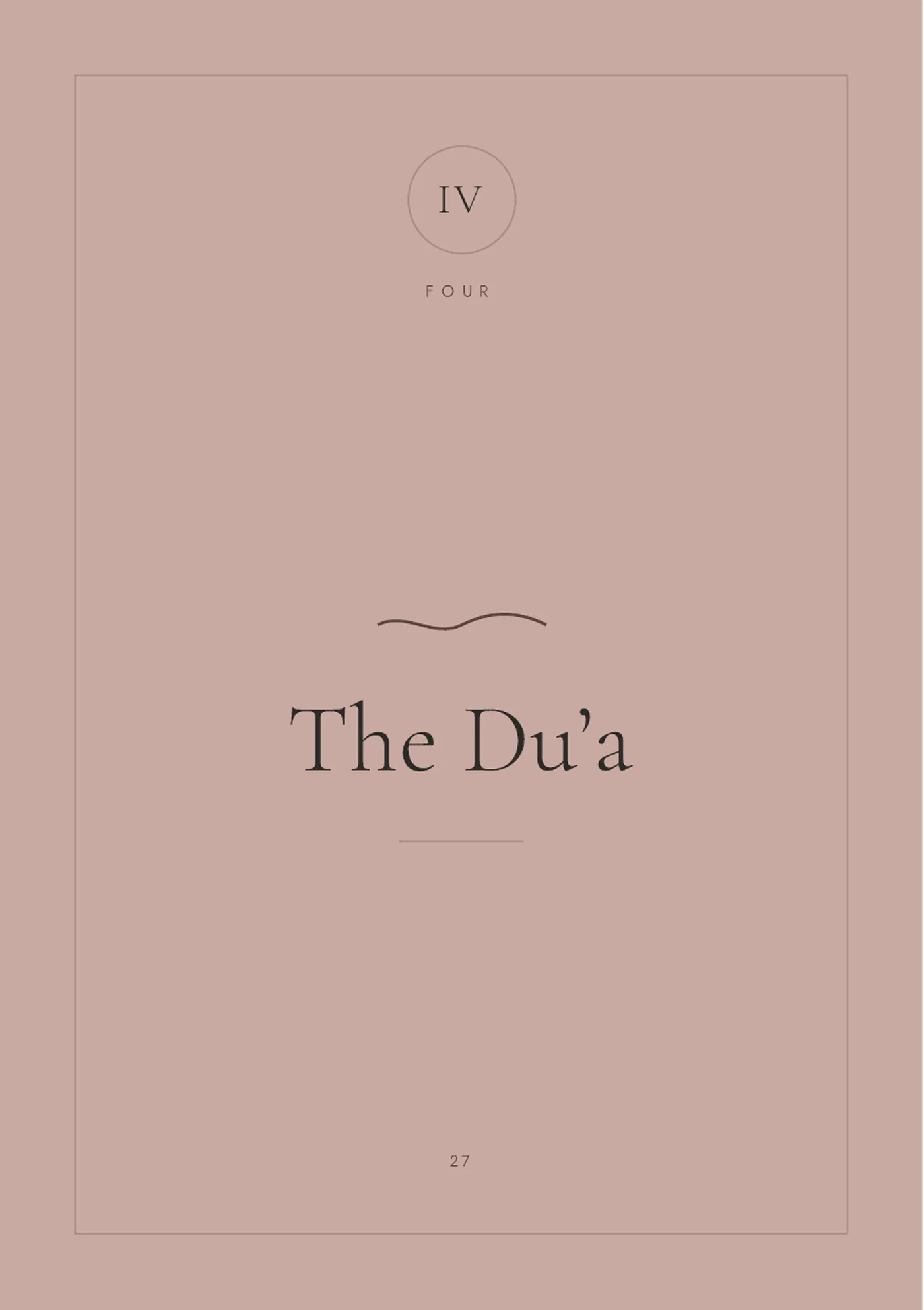 Real The Du’a section opening page