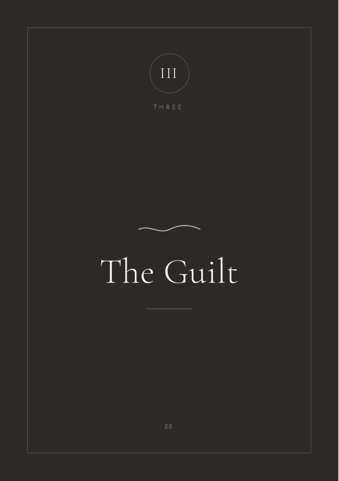 Real The Guilt section opening page